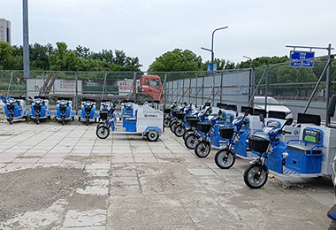 云創(chuàng)智行德清分公司20臺三輪單桶保潔車MN-H35D案例